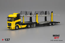 #137 - Mercedes-Benz Actros with car carrier trailer (Yellow & Black)