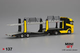 #137 - Mercedes-Benz Actros with car carrier trailer (Yellow & Black)