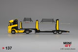 #137 - Mercedes-Benz Actros with car carrier trailer (Yellow & Black)