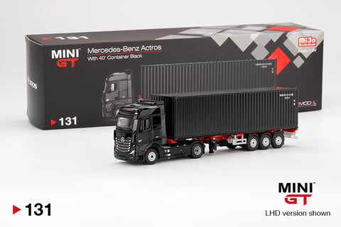#131 - Mercedes-Benz Actros with black 40 foot container (LHD / US Exclusive)