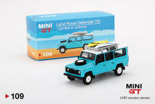 #109 - Land Rover Defender 110 (Light Blue with Surfboard)