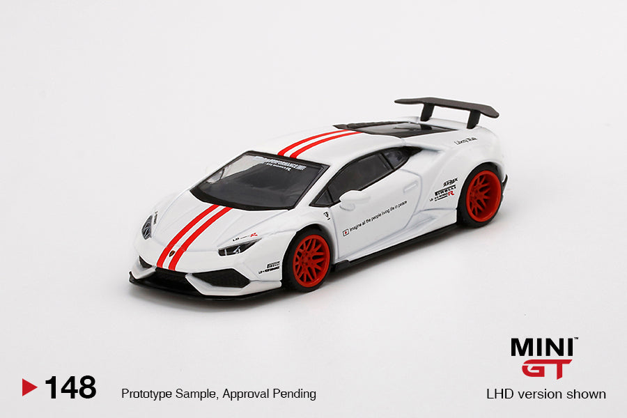 #148 - LB★WORKS Lamborghini Huracán ver. 1 (White with Red Stripe)