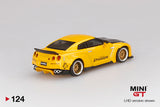 #124 - Pandem Nissan GT-R (R35) Duck Tail Metallic Yellow wwith Carbon