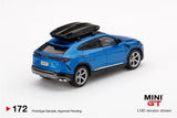 #172 - Lamborghini Urus Blu Eleos w/ Roof Box