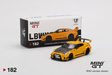 #182 - LB-Silhouette WORKS GT Nissan 35GT-RR Ver.1 Yellow (RHD / US Exclusive)