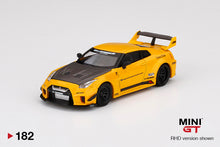 #182 - LB-Silhouette WORKS GT Nissan 35GT-RR Ver.1 Yellow (RHD / US Exclusive)