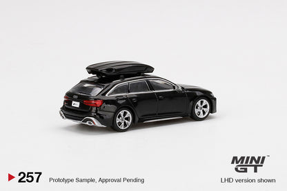 #257 - Audi RS 6 Avant Mythos with Roof Box (Black Metallic)