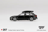 #257 - Audi RS 6 Avant Mythos with Roof Box (Black Metallic)