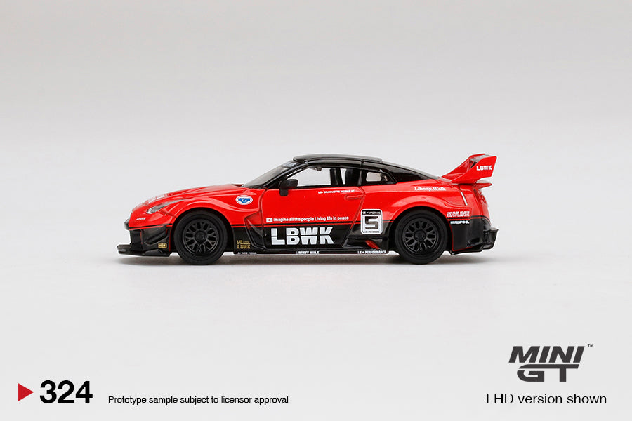 ミニカー LB-Silhouette WORKS GT Nissan 35GT-RR LB 324 - LB-Silhouette WORKS GT NISSAN 35GT-RR Ver.1 Red/Black
