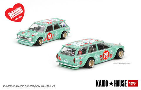 #013 - Datsun KAIDO 510 Wagon Hanami V2 (Light Green)