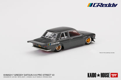 #017 - Datsun 510 Pro Street GREDDY (Gun Metal Grey) KAIDO★HOUSE