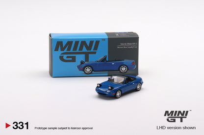 #331 - Mazda Miata MX-5 (NA) with Headlight Up (Mariner Blue)