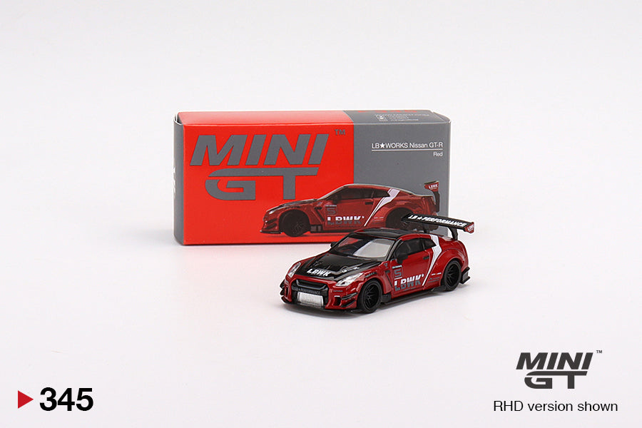 #345 - LB★WORKS Nissan GT-R R35 Type 2, Rear Wing ver 3 , Red, LB Work ...