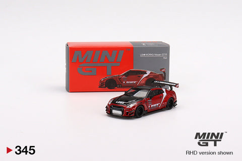 #345 - LB★WORKS Nissan GT-R R35 Type 2, Rear Wing ver 3 , Red, LB Work Livery 2.0