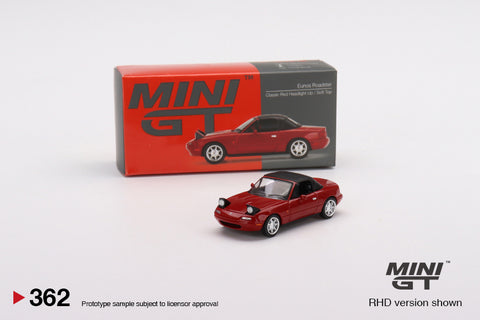 #362 - Eunos Roadster with soft top and headlights up (Classic Red)