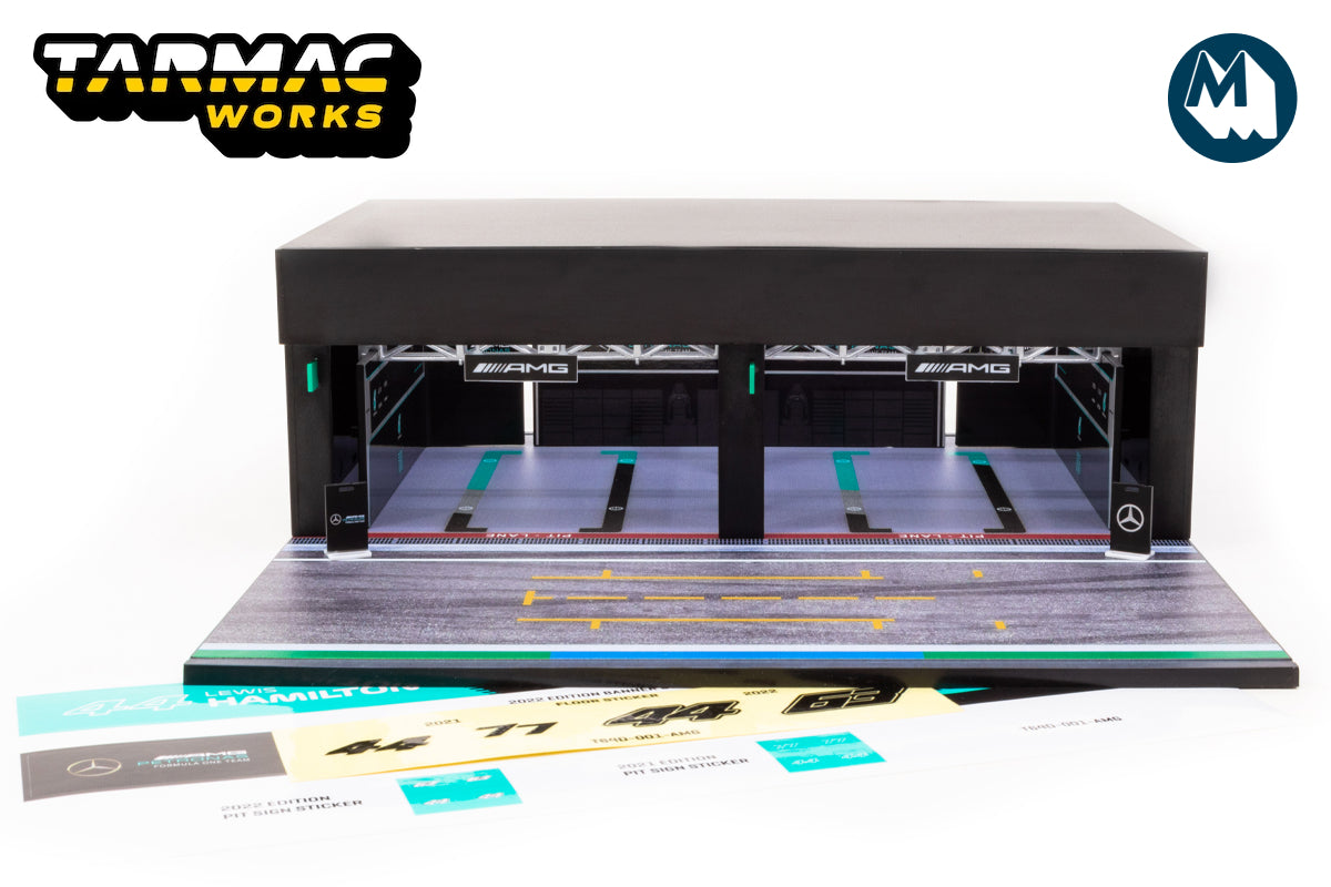 1:64 Pit Garage Diorama - Mercedes-AMG Petronas Formula One Team