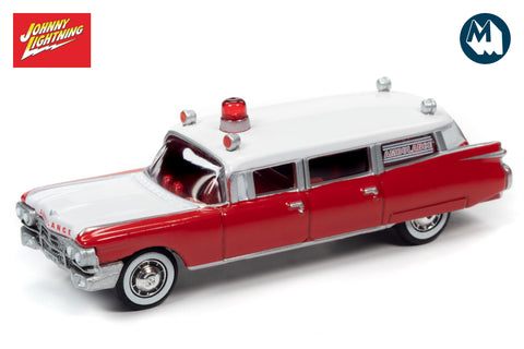 1959 Cadillac Hearse - Ambulance (Red & White)