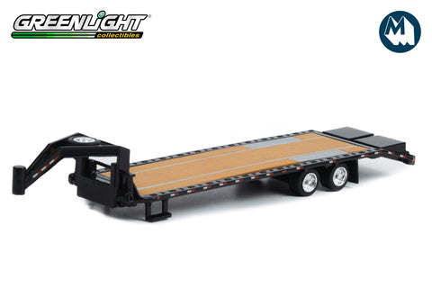 Gooseneck Trailer (Black with Red and White Conspicuity Stripes)