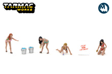 1:64 American Diorama / Tarmac Works - Bikini Car Wash Girls Figures Set (T64F-005-RE)
