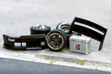1:64 AL13 Wheels DC 003 Chrome/Gun metal - Designed for RWB Models