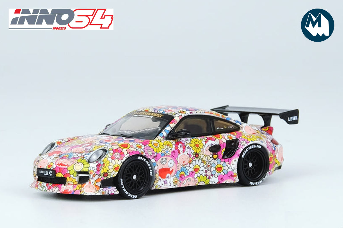 Porsche 911 997 LBWK Kaikai Kiki Takashi Murakami Sunflower with Special Packaging Box