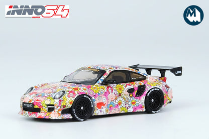 Porsche 911 997 LBWK Kaikai Kiki Takashi Murakami Sunflower with Special Packaging Box