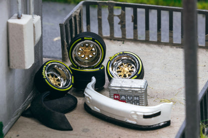 1:64 fifteen52 Outlaw 001  - Designed for RWB Models (Chrome / Gold)