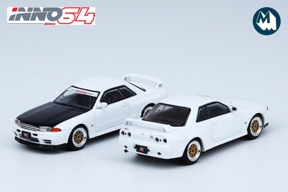 Nissan Skyline GTR R32 with extra wheels and decals (Crystal White)