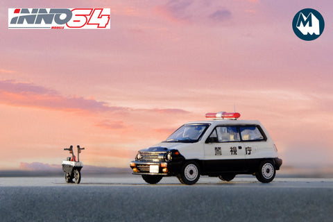 Honda City Turbo II with Motocompo - Japanese Police Car Concept Livery