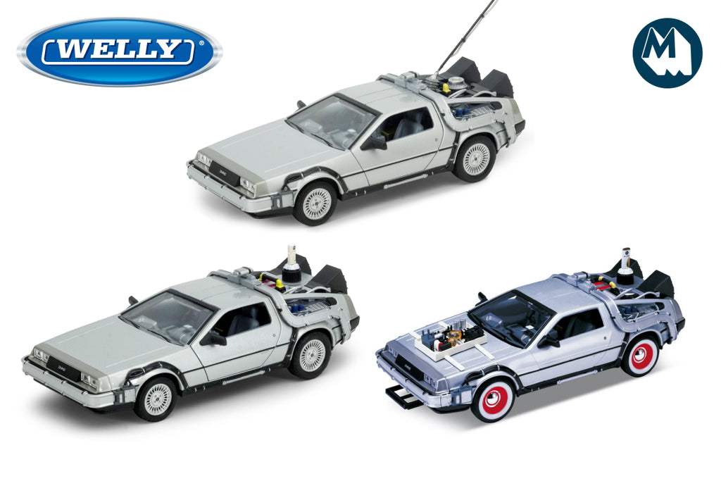 1:24 - DMC DeLorean Time Machine Gift Box / Back to the Future I, II ...