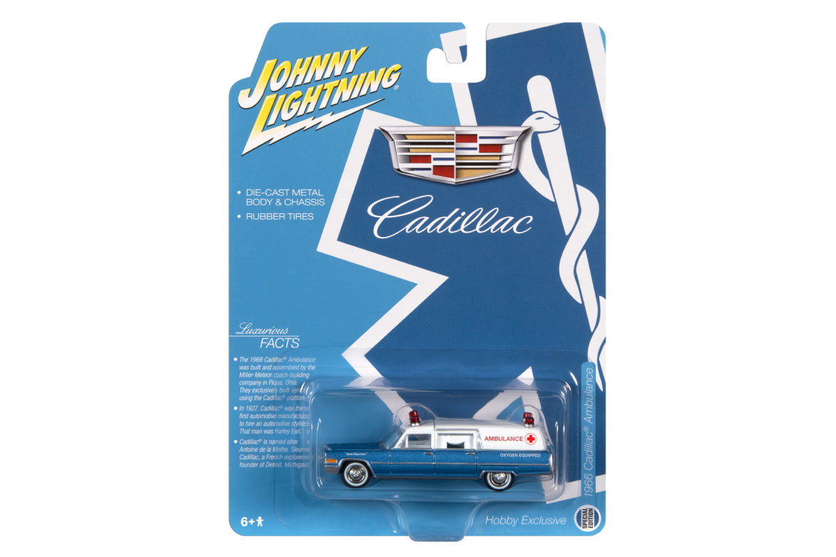 1966 Cadillac Hearse - Ambulance (Blue & White)