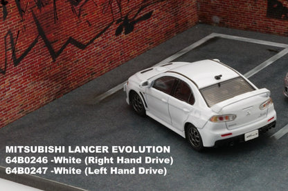 Mitsubishi Lancer EVO X with lots of extra parts (White)