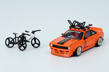 Nissan Silvia S14 Rocket Bunny Boss Aero with Roof Rack and Bicycles