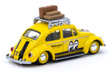 Volkswagen Beetle with roof rack and suitcases (Mooneyes)