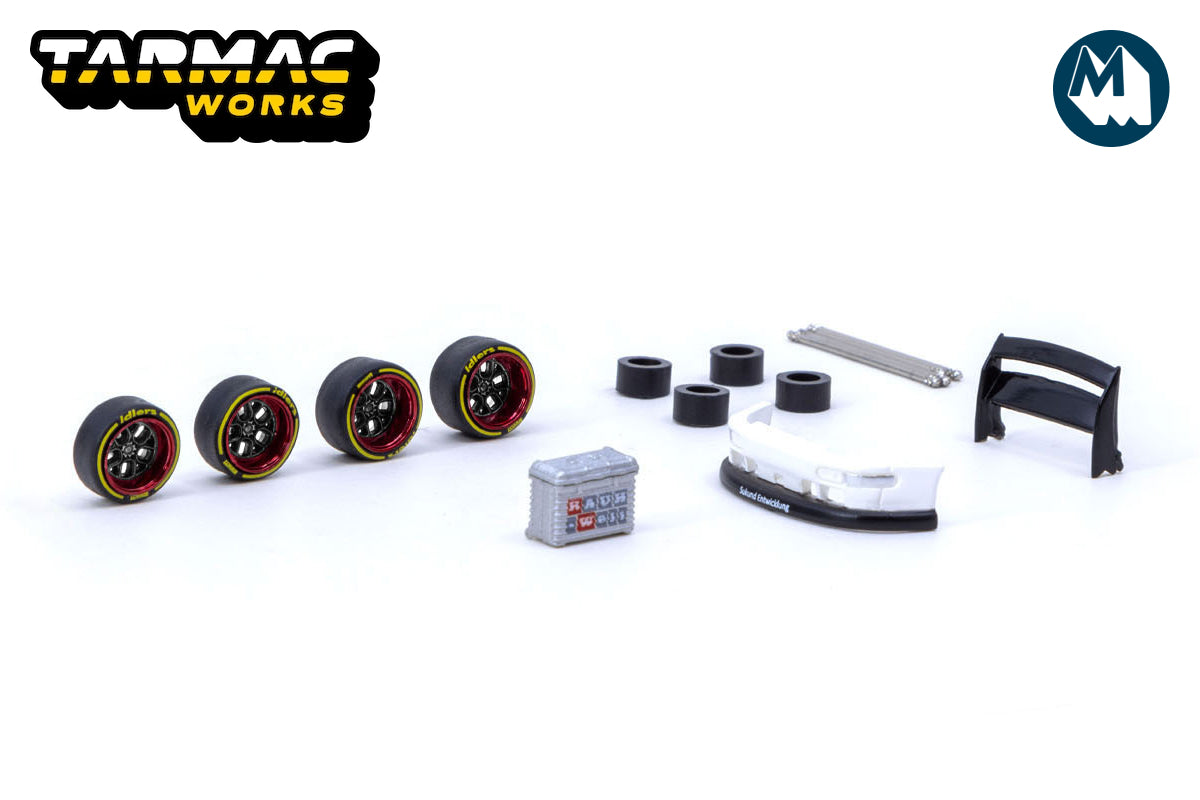 1:64 AL13 Wheels DC 003 (Red / Black)