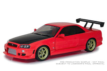1:18 - 1999 Nissan Skyline GT-R (R34) - Red with Neon LED Light Underglow