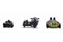 Nano Hollywood Rides - Batman (Classic Batmobile, Batcycle & Jokermobile)