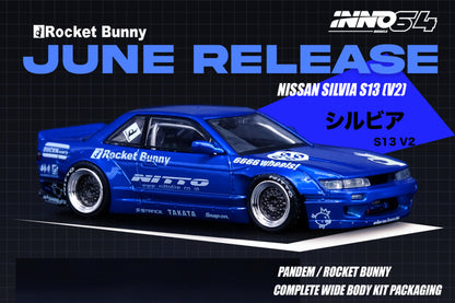 Nissan Silva S13 (V2) - "Pandem / Rocket Bunny" (Blue Metallic)