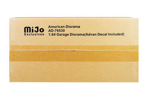 1/64 American Diorama Garage Diorama Advan Diorama with Decals
