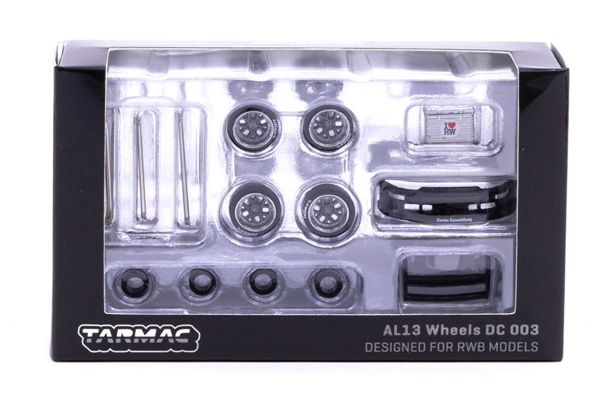 1:64 AL13 Wheels DC 003 Chrome/Gun metal - Designed for RWB Models