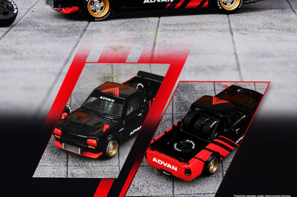 Nissan Sunny Hakotora Pickup Truck - ADVAN Concept Livery with extra wheels