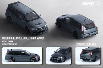 Mitsubishi Lancer Evolution IX Wagon Medium with extra wheels (Purplish Gray Mica)