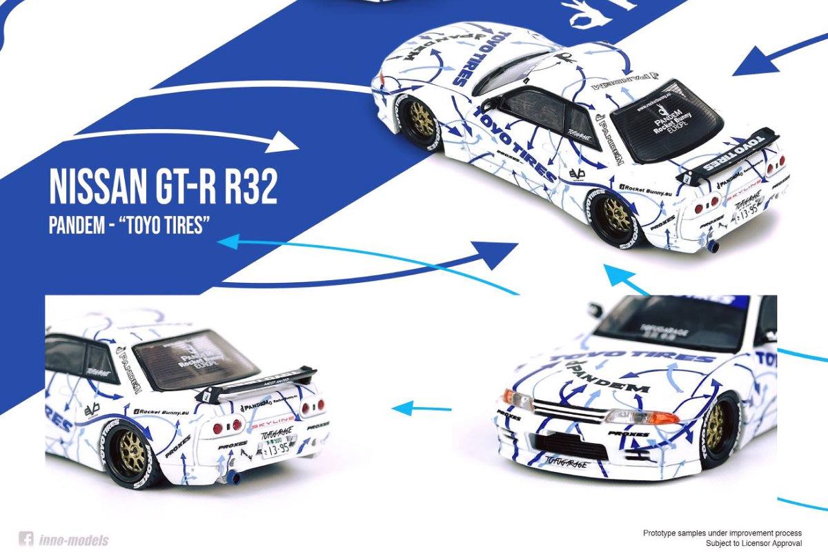 1/64 INNO64 NIssan Skyline GTR R32 PANDEM Rocket Bunny TOYO