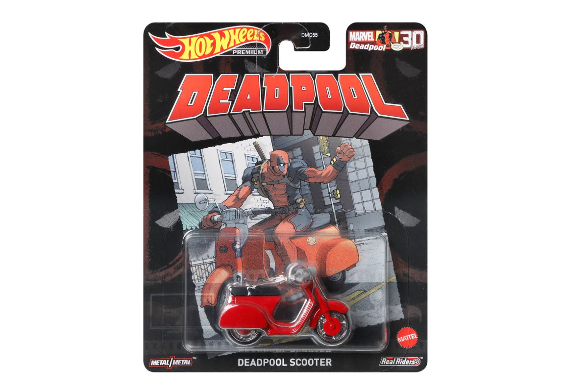 Hot Wheels Retro Entertainment 2021 Mix 4 / Deadpool Scooter - Deadpool