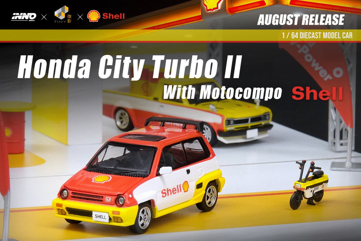 Honda City Turbo II with Motocompo - Shell