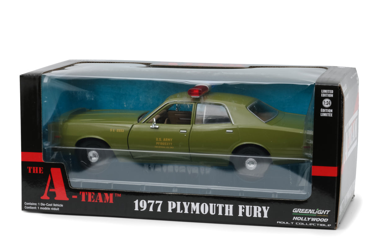 [Damaged] 1:24 - The A-Team / 1977 Plymouth Fury U.S. Army Police