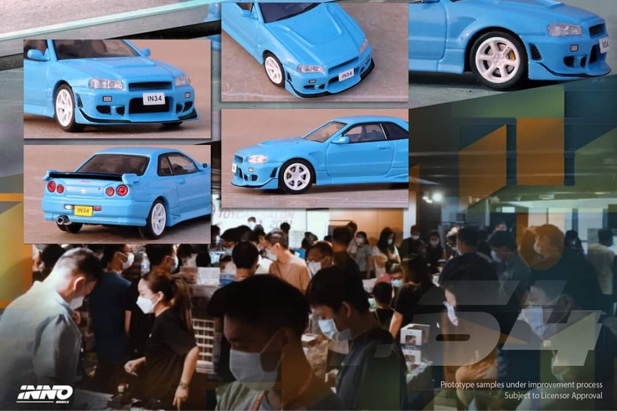 Nissan Skyline GT-T (R34) - Hong Kong Toycar Salon 2022 Event Edition (Baby Blue)