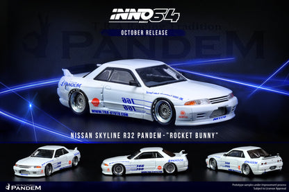 Nissan Skyline GT-R (R32) Pandem "Rocket Bunny" (White)