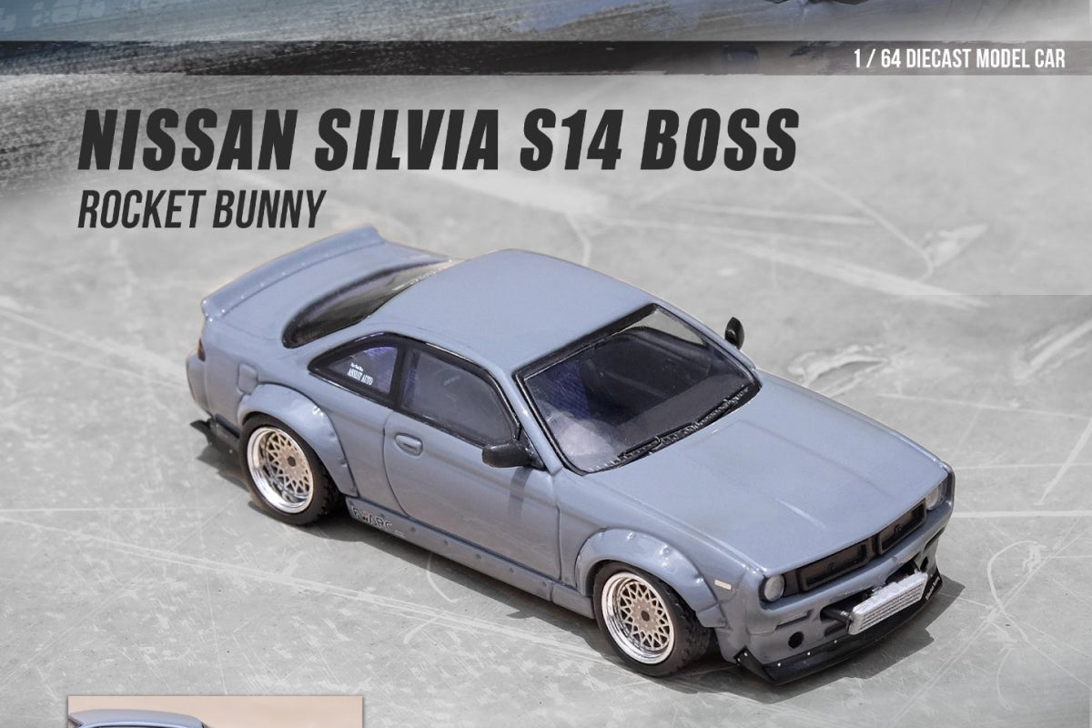 Nissan Silvia S14 Rocket Bunny Boss Aero (Grey)