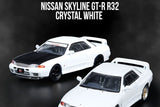 Nissan Skyline GTR R32 with extra wheels and decals (Crystal White)
